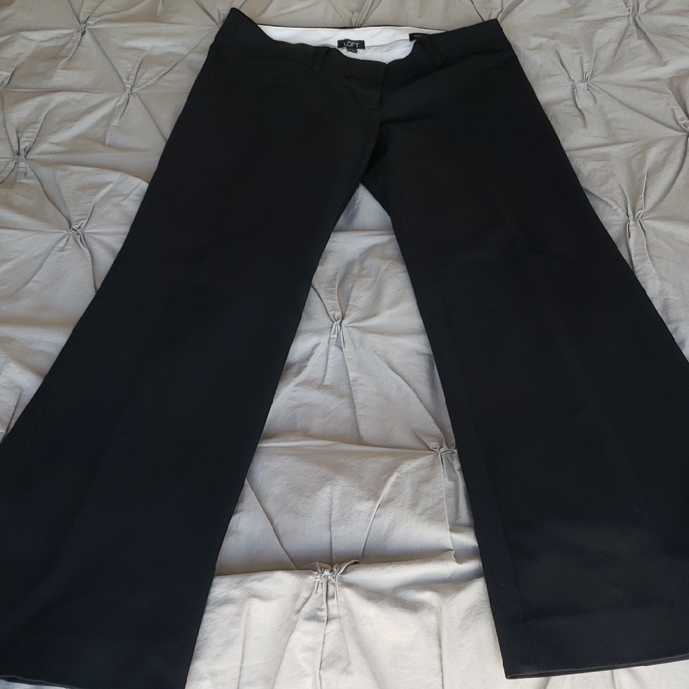 Ann Taylor Loft Marisa Black Trousers